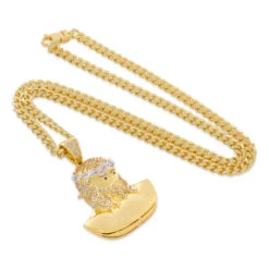 3d Boss Jesus Necklace 6 3d Boss Jesus Necklace -King Ice 3d boss jesus necklace 14k gold 2 3 king ice 36163041165487