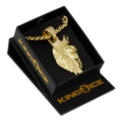 3D Boss Roaring Lion Necklace -King Ice 3d boss roaring lion necklace king ice 30545431789743