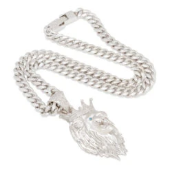 3D Boss Roaring Lion Necklace -King Ice 3d boss roaring lion necklace king ice 30591202164911