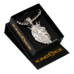 3D Boss Roaring Lion Necklace -King Ice 3d boss roaring lion necklace king ice 30591241846959