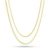 3mm Miami Cuban Link Chain Choker Set