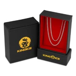 3mm Miami Cuban Link Chain Choker Set 19 3mm Miami Cuban Link Chain Choker Set -King Ice 3mm miami cuban chain choker set king ice 30592169607343