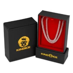 5mm Franco Chain Choker Set -King Ice 4mm franco chain choker set king ice 30556337832111