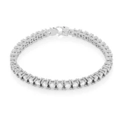 4mm Icy Tennis Bracelet -King Ice 4mm icy tennis bracelet gold plated white gold 8 king ice 36636744810671