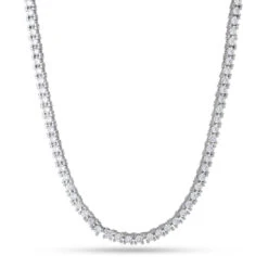 4mm Icy Tennis Chain 6 4mm Icy Tennis Chain -King Ice 4mm icy tennis chain gold plated white gold 20 king ice 36636745859247