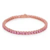 4mm Pink Tennis Bracelet