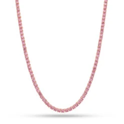 4mm Pink Tennis Chain