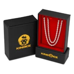 3mm Rope Chain Choker Set 19 3mm Rope Chain Choker Set -King Ice 4mm rope chain choker set king ice 30565370003631