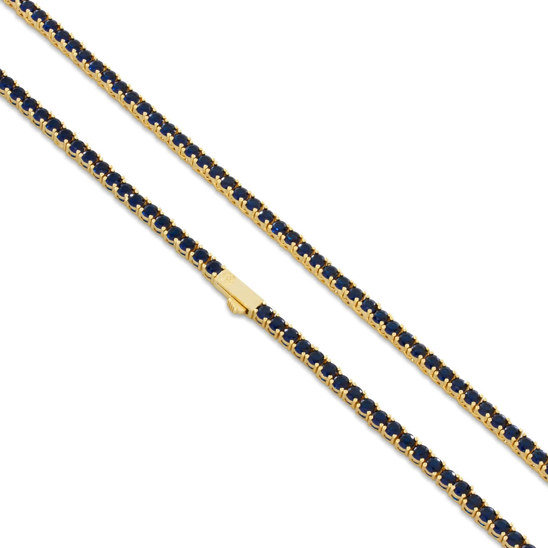 4mm Sapphire Tennis Chain 3 4mm Sapphire Tennis Chain - Image 3