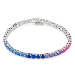 4mm Spectrum Tennis Bracelet -King Ice 4mm spectrum tennis bracelet white gold 8 king ice 14870538551350