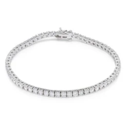 4mm Tennis Bracelet -King Ice 4mm tennis bracelet gold plated white gold 8 king ice 30599624491183