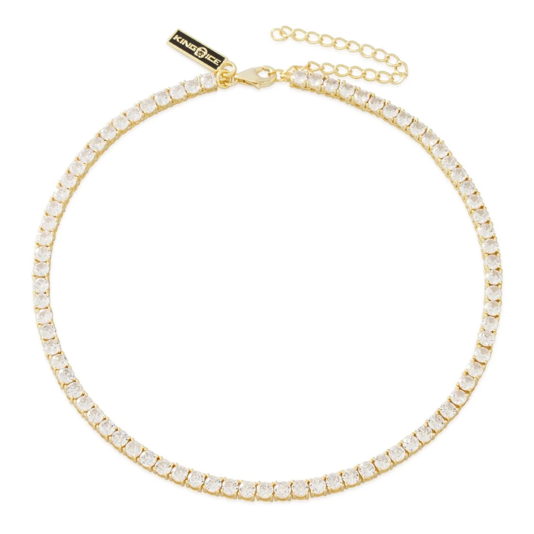 4mm Tennis Choker Chain 1 4mm Tennis Choker Chain