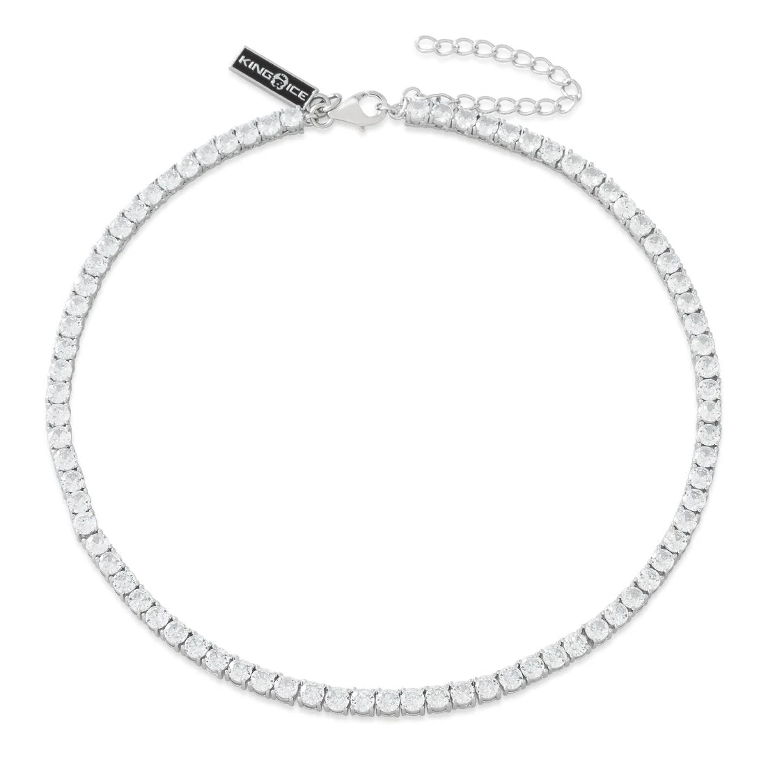 4mm Tennis Choker Chain 3 4mm Tennis Choker Chain - Image 3