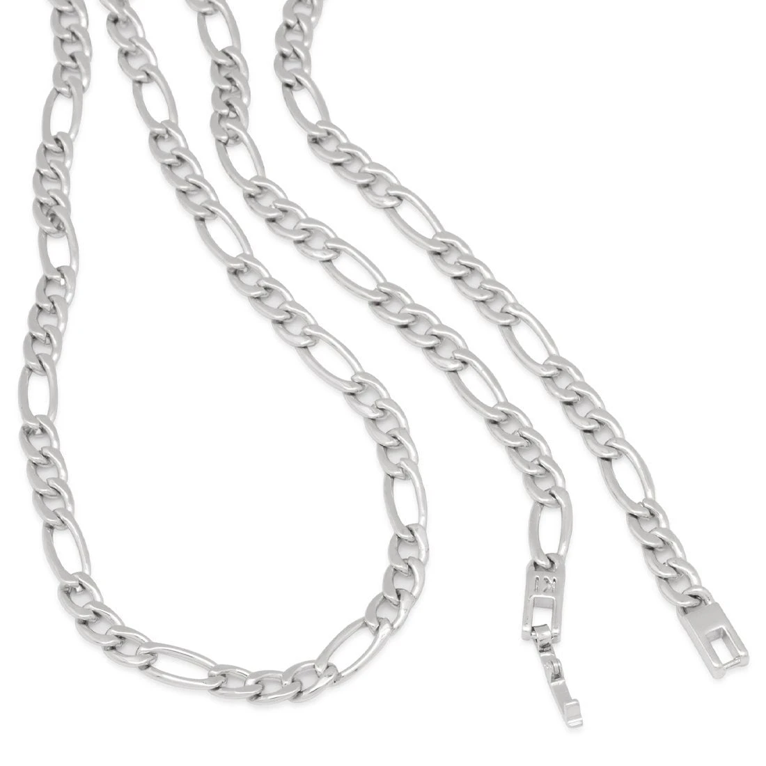 5mm Figaro Chain Choker Set 7 5mm Figaro Chain Choker Set - Image 7