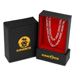 5mm Figaro Chain Choker Set 19 5mm Figaro Chain Choker Set -King Ice 5mm figaro chain choker set king ice 22677392982191