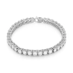 5mm Icy Tennis Bracelet -King Ice 5mm icy tennis bracelet gold plated white gold 8 king ice 36636747038895