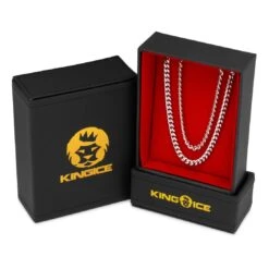 5mm Miami Cuban Link Chain Choker Set 19 5mm Miami Cuban Link Chain Choker Set -King Ice 5mm miami cuban chain choker set king ice 30595893428399