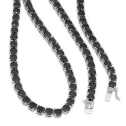 5mm Onyx Tennis Chain 12 5mm Onyx Tennis Chain -King Ice 5mm onyx tennis chain king ice 30598997442735
