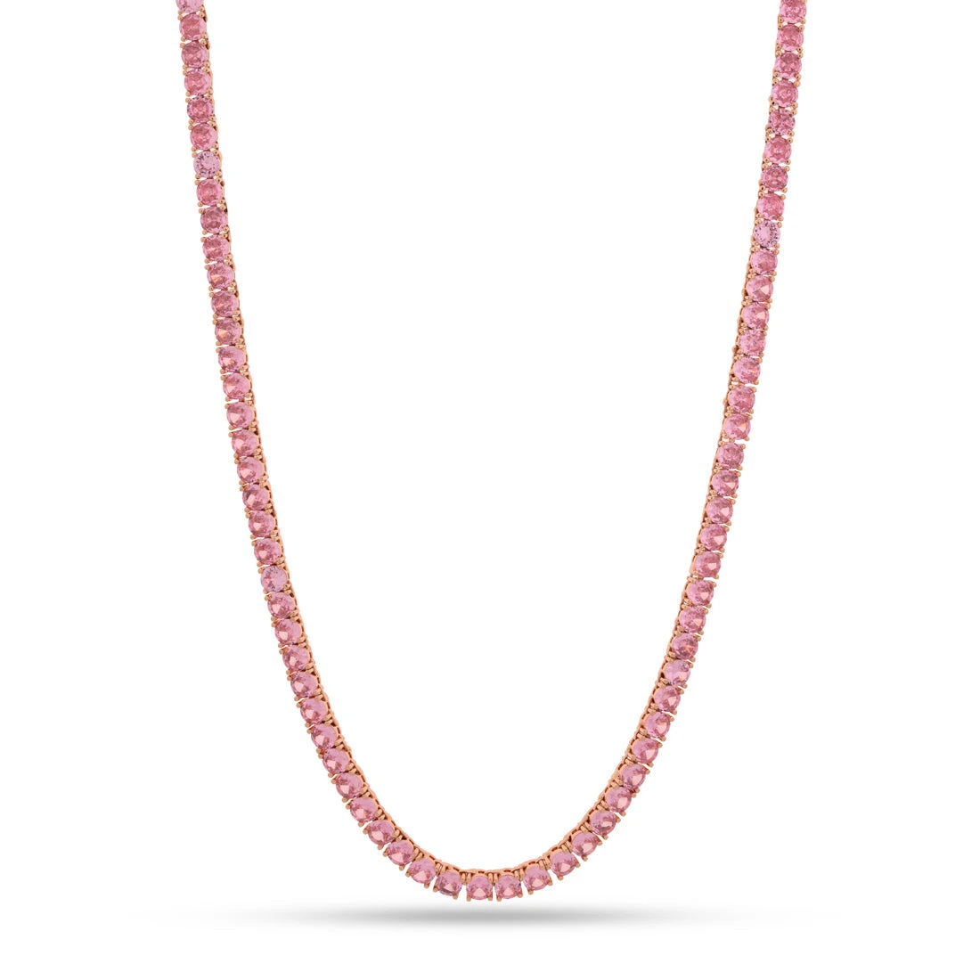 5mm Pink Tennis Chain 1 5mm Pink Tennis Chain