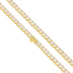 5mm Tennis Chain Choker Set -King Ice 5mm tennis chain choker set king ice 30527393759407