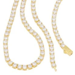 5mm Tennis Chain Choker Set -King Ice 5mm tennis chain choker set king ice 30527430656175