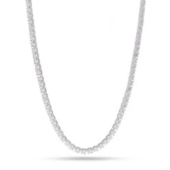 5mm Tennis Chain 14 5mm Tennis Chain -King Ice 5mm tennis chain gold plated white gold 18 king ice 30529837105327