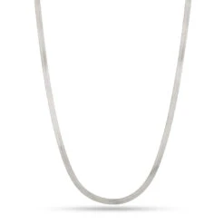 5mm Thick Herringbone Chain -King Ice 5mm thick herringbone chain gold plated white gold 18 king ice 36624787210415