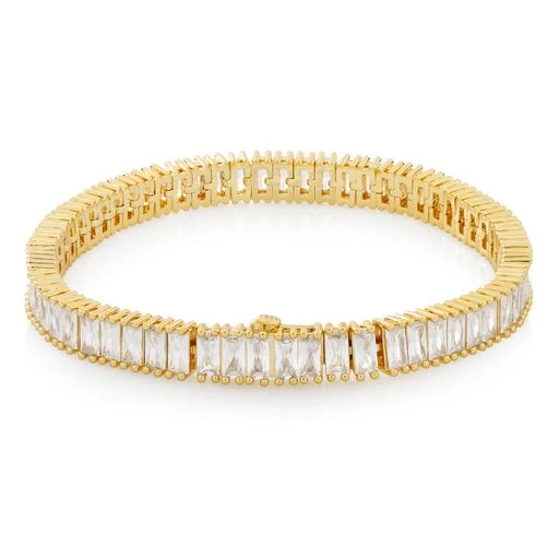 6mm Baguette Tennis Bracelet 2 6mm Baguette Tennis Bracelet - Image 2