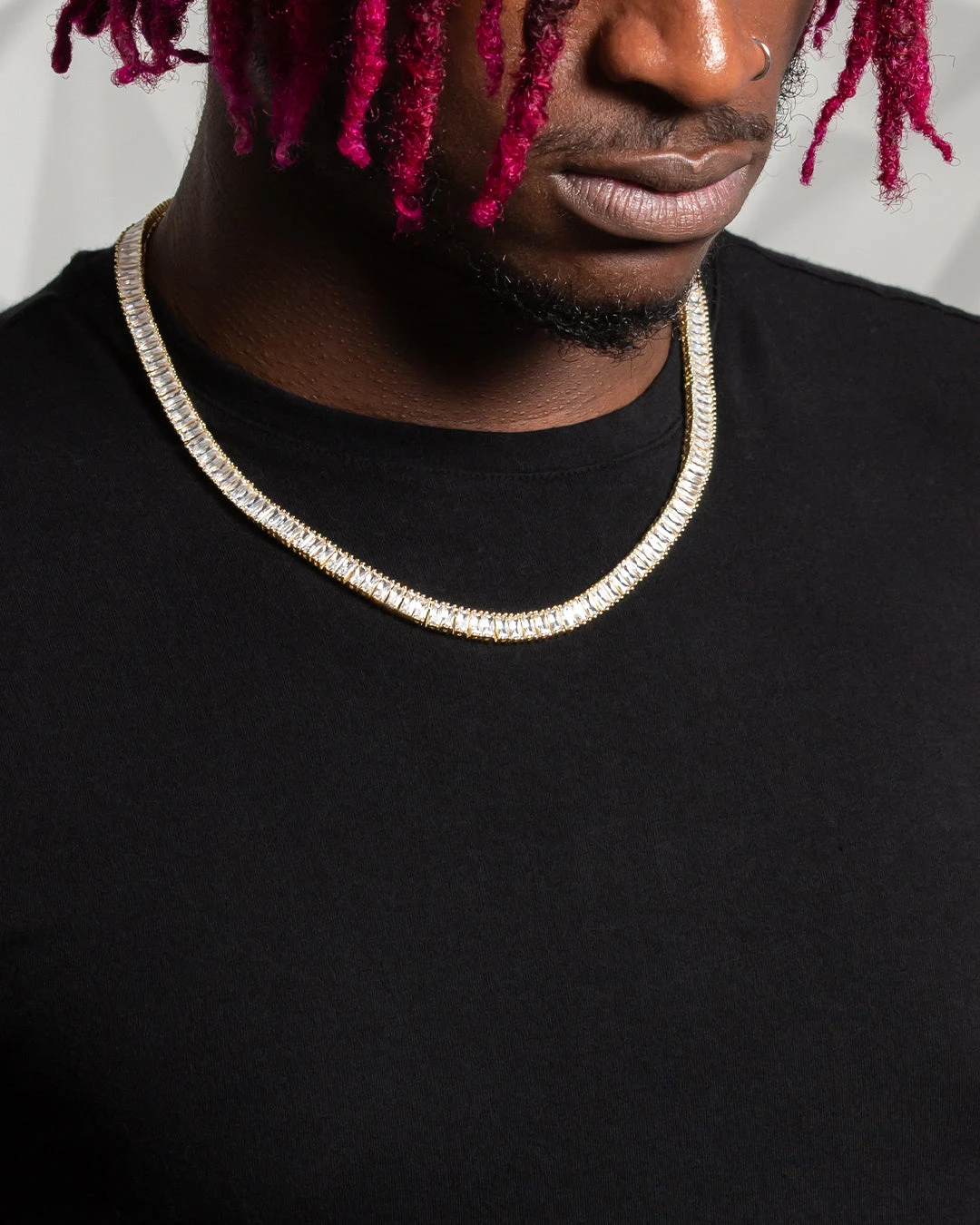 6mm Baguette Tennis Chain 2 6mm Baguette Tennis Chain - Image 2