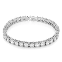 6mm Icy Tennis Bracelet -King Ice 6mm icy tennis bracelet gold plated white gold 8 king ice 36636754706607