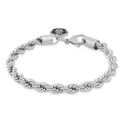 5mm Rope Bracelet 8 5mm Rope Bracelet -King Ice 6mm rope bracelet white gold 7 king ice 32283952251055
