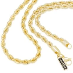 5mm Rope Chain Choker Set -King Ice 6mm rope chain choker set king ice 14875095629878