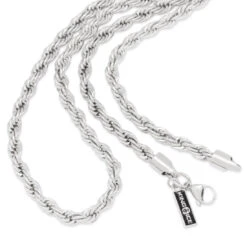 5mm Rope Chain Choker Set -King Ice 6mm rope chain choker set king ice 22677018050735