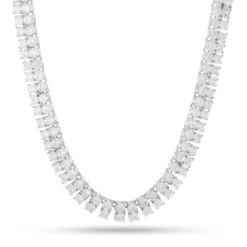 8mm Double-Row Tennis Chain -King Ice 8mm double row tennis chain gold plated white gold 18 king ice 30596823056559