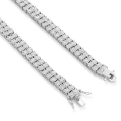8mm Double-Row Tennis Chain -King Ice 8mm double row tennis chain king ice 30596763779247