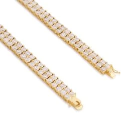 8mm Double-Row Tennis Chain -King Ice 8mm double row tennis chain king ice 30596766662831