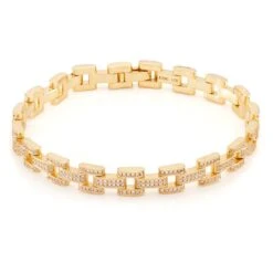 8mm Iced Rolo Link Bracelet