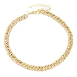 8mm Iced Miami Cuban Link Choker Chain