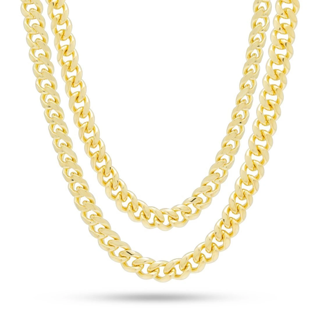 8mm Miami Cuban Link Chain Choker Set 1 8mm Miami Cuban Link Chain Choker Set