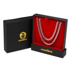 8mm Miami Cuban Link Chain Choker Set 18 8mm Miami Cuban Link Chain Choker Set -King Ice 8mm miami cuban chain choker set king ice 30549437776047