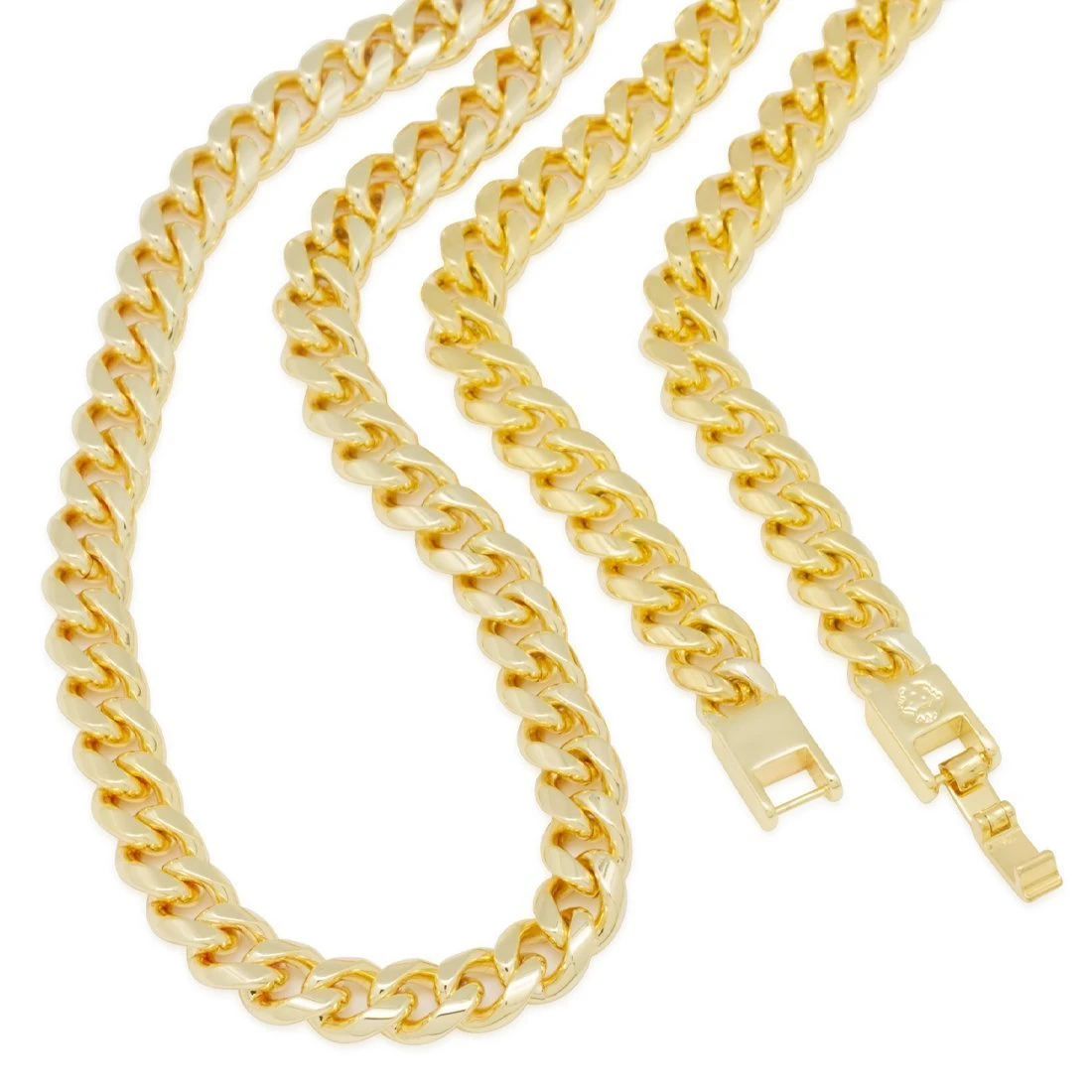 8mm Miami Cuban Link Chain Choker Set 3 8mm Miami Cuban Link Chain Choker Set - Image 3