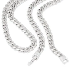 8mm Miami Cuban Link Chain Choker Set 16 8mm Miami Cuban Link Chain Choker Set -King Ice 8mm miami cuban chain choker set king ice 30566790987951