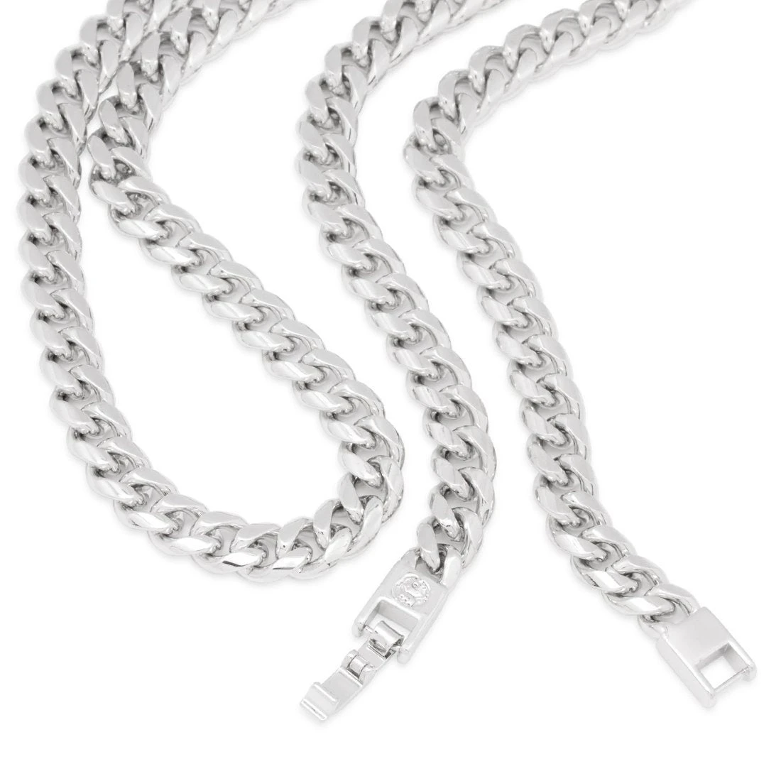 8mm Miami Cuban Link Chain Choker Set 7 8mm Miami Cuban Link Chain Choker Set - Image 7
