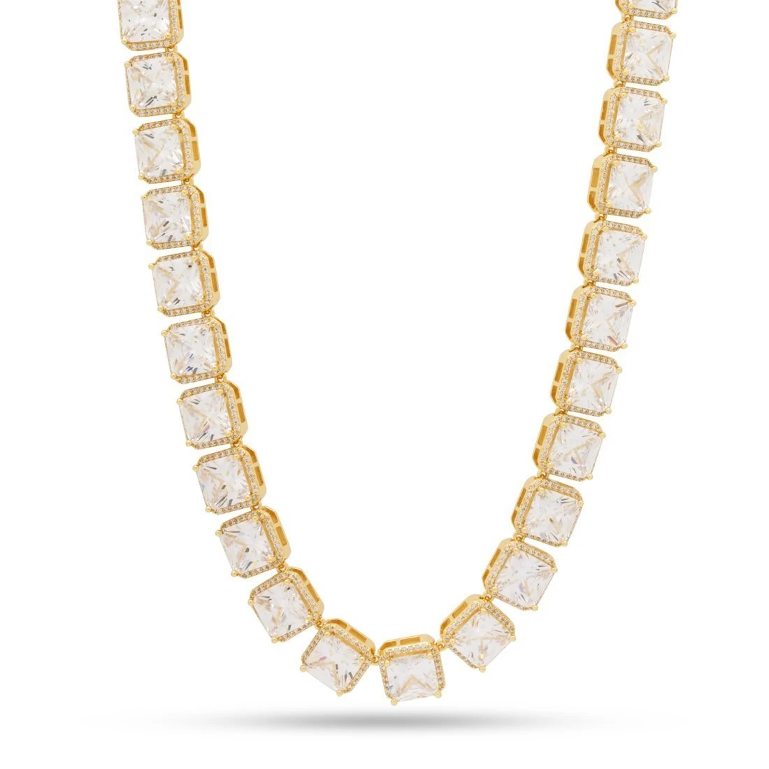 8mm Princess-Cut Tennis Chain 1 8mm Princess-Cut Tennis Chain