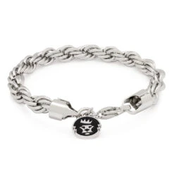 8mm Rope Bracelet -King Ice 8mm rope bracelet king ice 30545336631471