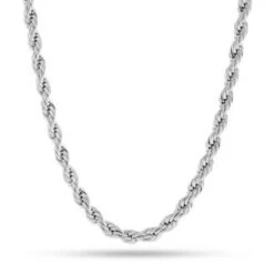 8mm Rope Chain -King Ice 8mm rope chain gold plated white gold 18 king ice 30522929479855