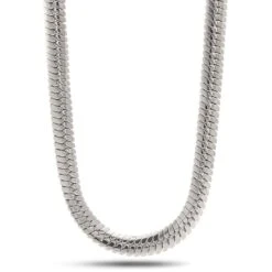 8mm Thick Herringbone Chain -King Ice 8mm thick herringbone chain gold plated white gold 18 king ice 30533358387375
