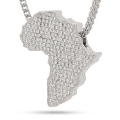 Africa Necklace 16 Africa Necklace -King Ice africa necklace white gold 1 6 king ice 30593434452143