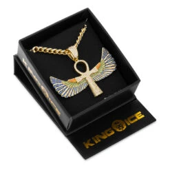 Ankh Of Isis Necklace -King Ice ankh of isis necklace 1 9 14k gold king ice 35970454782127