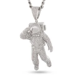 Astronaut Necklace 12 Astronaut Necklace -King Ice astronaut necklace white gold 1 5 king ice 37210454130863
